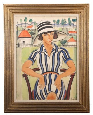 Lot 177 - 20th century Modern, Study of a seated woman...