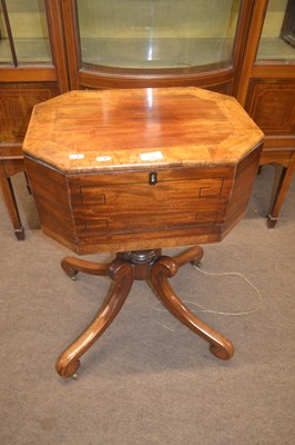 Lot 383 - An early 19th Century mahogany work box, the...