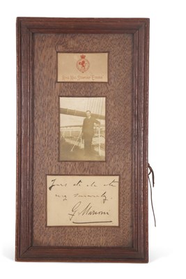 Lot 104 - G. Marconi (1874-1937) Framed Signed...