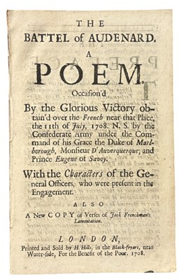 Lot 1118 - War of the Spanish Succession. The battel of...