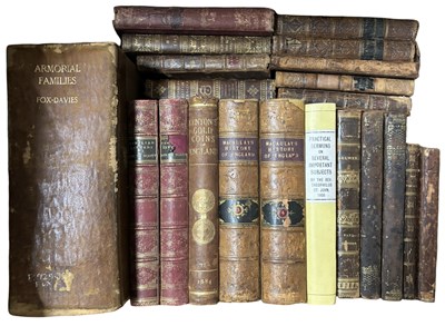 Lot 799 - One box of Antiquarian, leather bindings,...