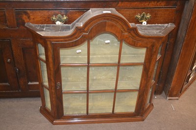 Lot 566 - An 18th Century style walnut wall mounted...