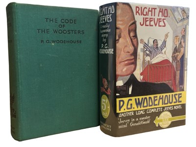 Lot 458 - P G WODEHOUSE: 2 Titles: THE CODE OF THE...