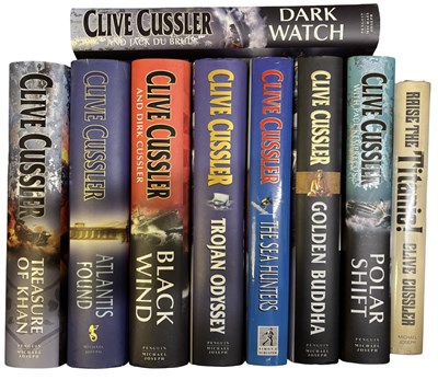 Lot 720 - ONE BOX: CLIVE CUSSLER: Various hardbacks