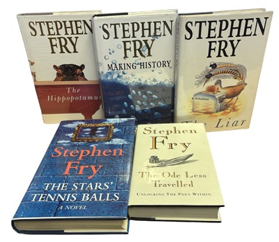 Lot 387 - STEPHEN FRY INSCRIBED: 5 Titles: THE STARS'...