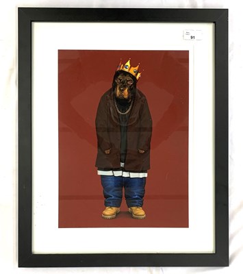 Lot 91 - Modern British, Hip Hop Hound with Crown,...