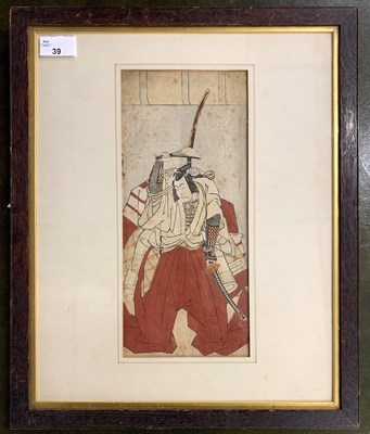 Lot 39 - Attributed to Katsukawa Shunsho (1726-1792),...