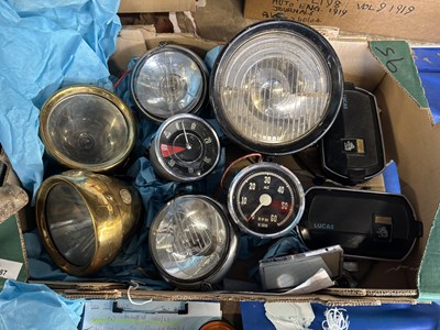 Lot 87 - Box containing quantity of car parts including...