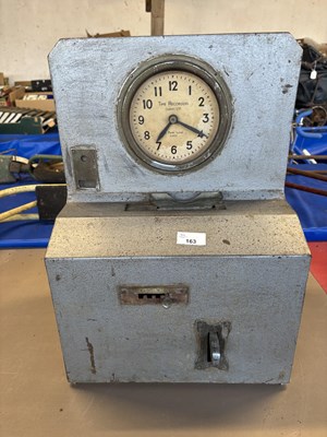 Lot 163 - A vintage clocking in machine by Time...