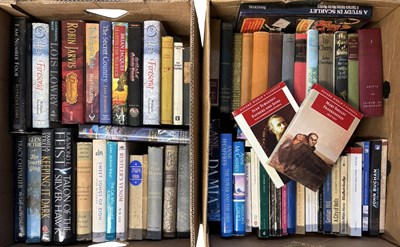 Lot 715 - TWO BOXES: Mixed adult fiction and literature