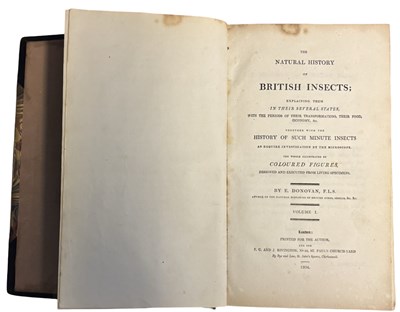 Lot 44 - E DONOVAN: THE NATURAL HISTORY OF BRITISH...