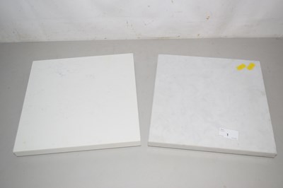 Lot 2 - A pair of stone cheese boards