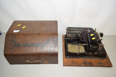Lot 5 - A Mignon vintage typewriter in wooden case