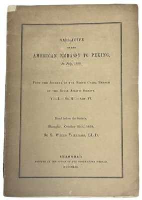 Lot 123 - AMERICA - CHINA. Narrative of the American...