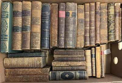 Lot 798 - One box of Antiquarian, leather bindings, 18th...