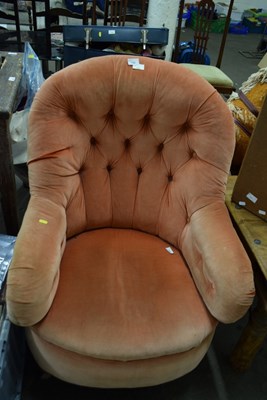 Lot 783 - Button backed armchair