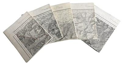 Lot 1057a - 18 FOLDING MAPS OF SWITZERLAND. HENRI KOEGEL -...