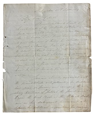 Lot 1020a - INDIA - BRITISH INDIAN ARMY LETTERS. 1819....