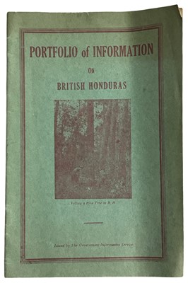 Lot 1052a - Portfolio of information on British Honduras....