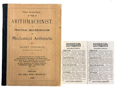 Lot 133a - EARLY COMPUTING - COMPUTERS The Arithmachinist...
