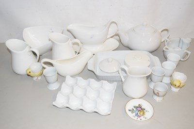Lot 19 - Quantity of white basics dinner wares...