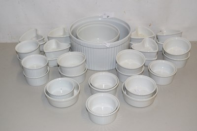 Lot 21 - Quantity of French porcelain dinner wares,...
