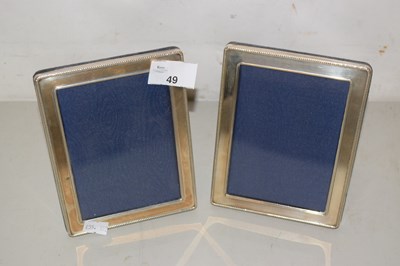 Lot 49 - Two silver photo frames