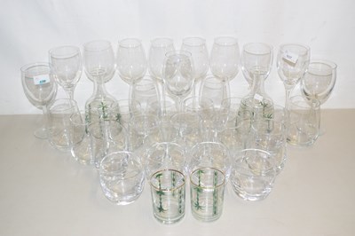 Lot 157 - Quantity of glass wares, wine glasses,...