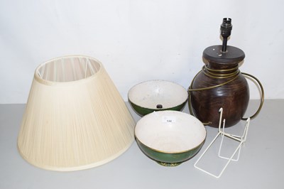 Lot 144 - Two painted Chinoiserie type bowls and pottery...
