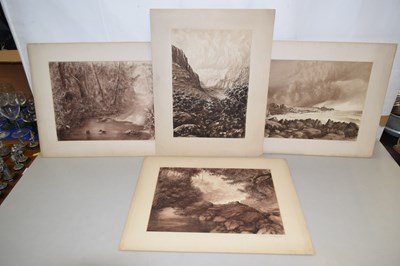 Lot 209 - 4 Sepia Watercolours Indistinctly Signed; Dolice?