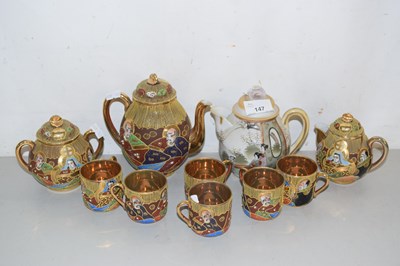 Lot 147 - Quantity of Japanese porcelain tea wares,...
