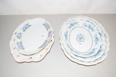 Lot 180 - Group of graduated Victorian china serving dishes