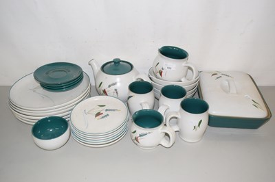 Lot 165 - Quantity of Denby Green Wheat oven dinner...