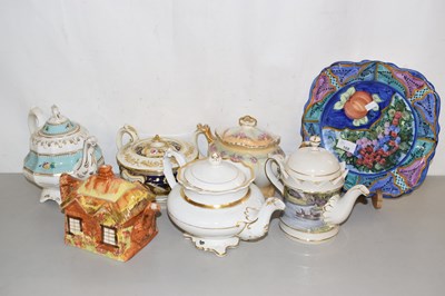 Lot 168 - Quantity of ceramic teapots including a...