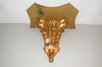 Lot 176 - A gilt painted wall bracket
