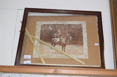 Lot 250 - Photograph of a guardsman on horseback taken...