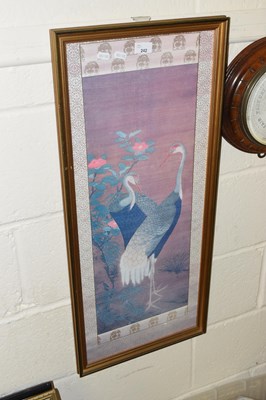 Lot 242 - An Oriental print of storks