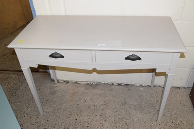 Lot 221 - Painted two drawer side table