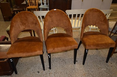 Lot 250 - Three matching modern upholstered chairs