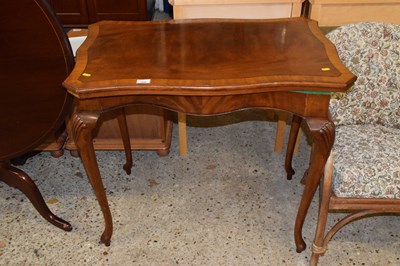 Lot 256 - Cross banded reproduction card table