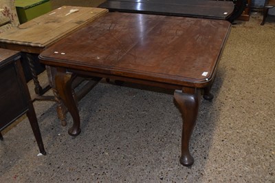 Lot 269 - Extending square mahogany dining table