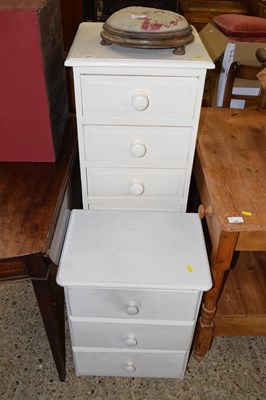 Lot 322 - Two various painted drawer storage units