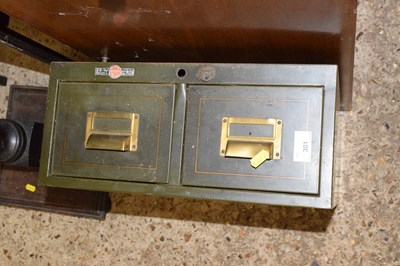Lot 301 - Small metal card filing unit