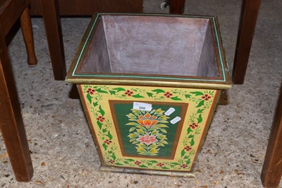 Lot 306 - Decorative painted waste paper basket