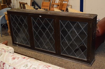 Lot 312 - An impressive lead glazed wall display unit...