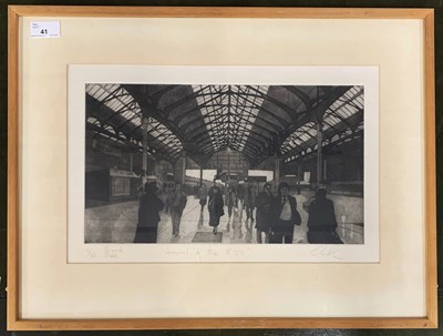 Lot 41 - Modern British, 'Arrival of the 8 33', limited...