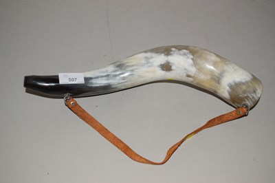 Lot 507 - A cows drinking horn