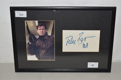 Lot 509 - A framed and glazed photograph and autograph...