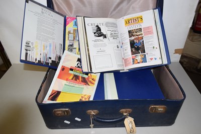 Lot 521 - A suitcase containing a quantity of Fine Art...