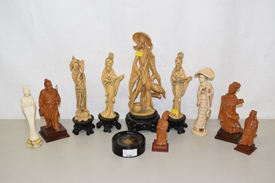 Lot 540 - Mixed lot of various resin Oriental figures